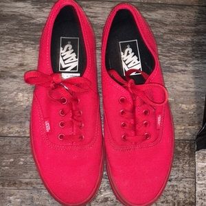 Red classic Vans